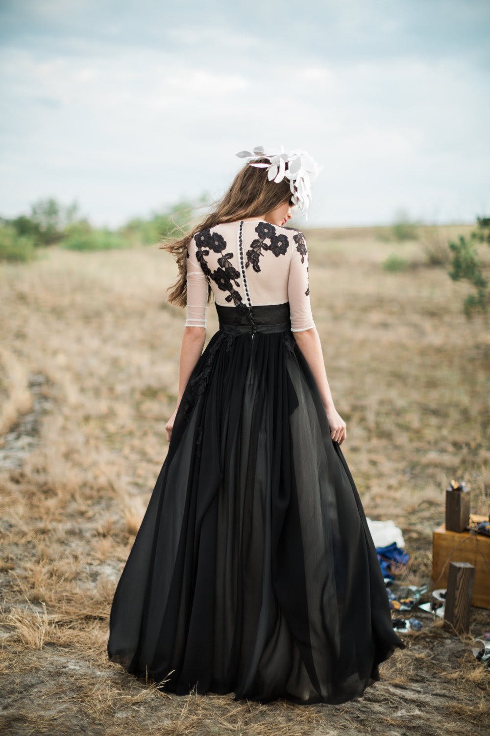 asos black and white dress