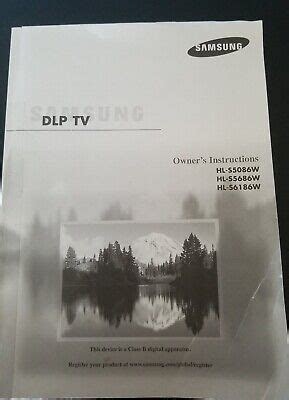 eBook Samsung Hl S5686w Tv Service Manual
