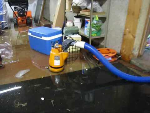 Pump water out of basement