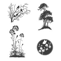 Serene Silhouettes Clear Stamp Set