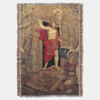 Jesus Resurrection Throw Blanket