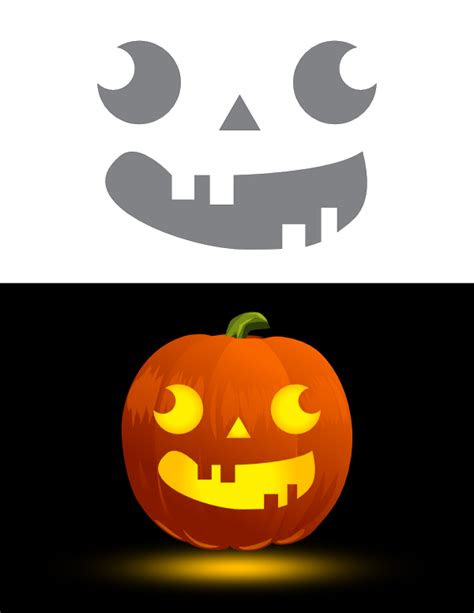  funny pumpkin stencil