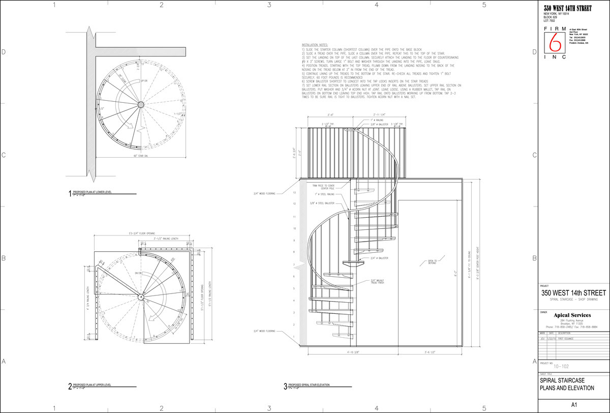 Spiral Staircase Plans