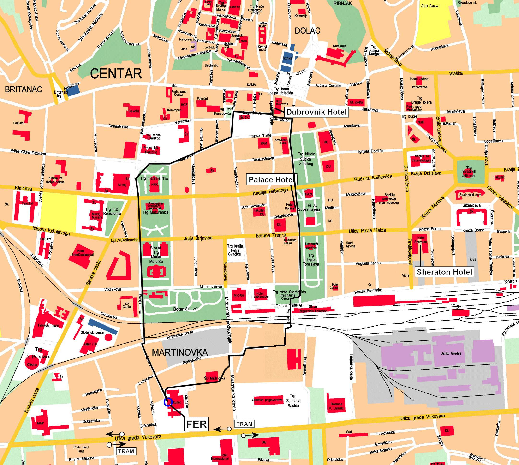 Large Zagreb Maps for Free Download | High-Resolution and Detailed ...
