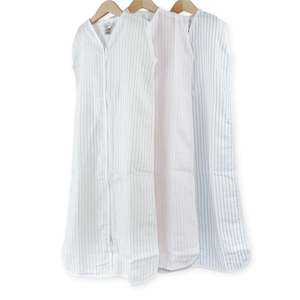 Pack of 3 baby girl sleeping bags in 100% cotton 65 cms - Kinousses
