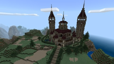 街のシンボルとなるお城の紹介 Riiiのマイクラ建築