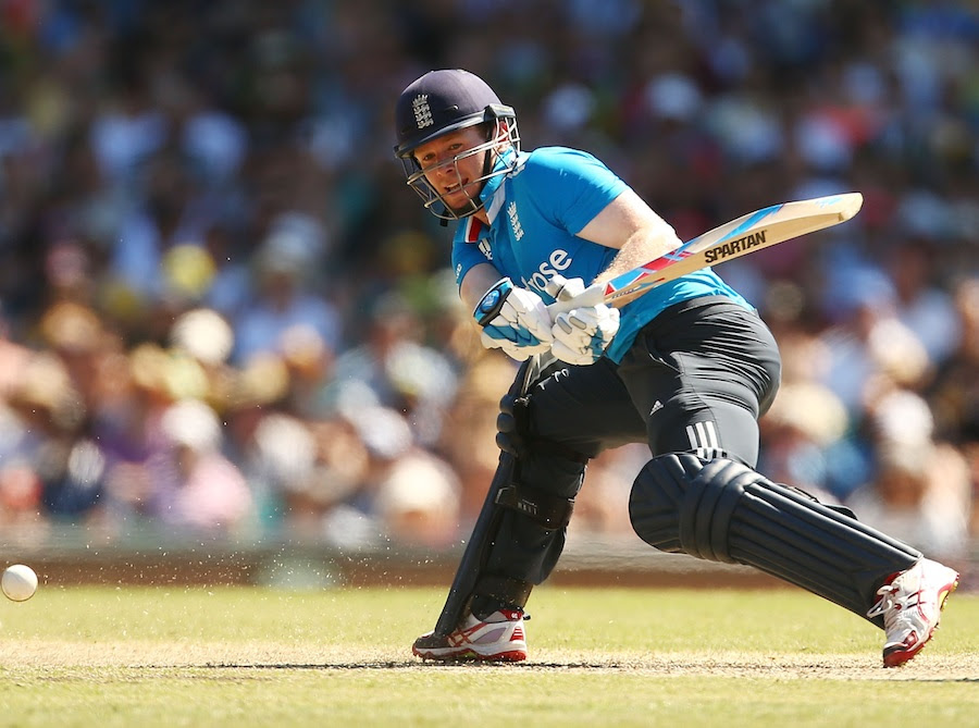 Eoin Morgan made 121; England's next best score was 28