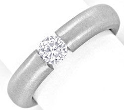 Originalfoto DIAMANTSPANNRING 18K WEISSGOLD 0,38 RIVER D, LUXUS! NEU