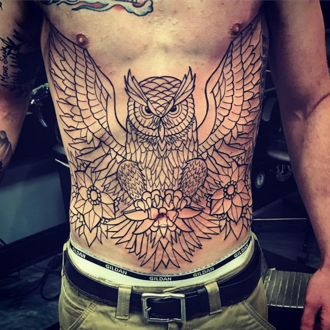 cool stomach tattoos