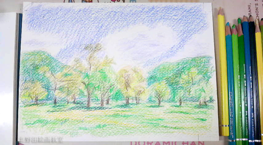 水彩色鉛筆のご紹介 北野田絵画教室