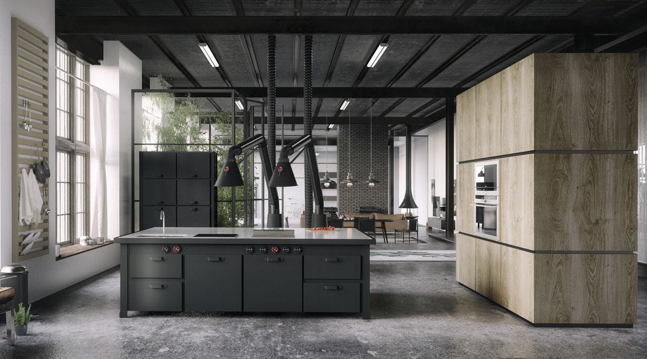 Most Stunning Industrial Kitchen Designs - Interior Vogue