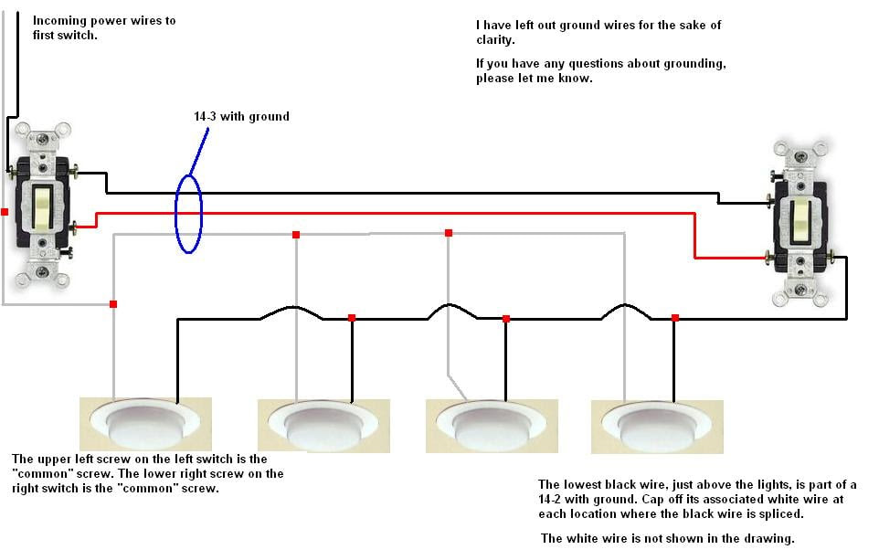 wiring 3 way switches with multiple lights image search results