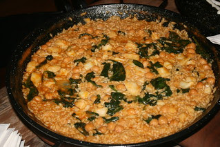 Chickpea, Spinach and Cod Paella