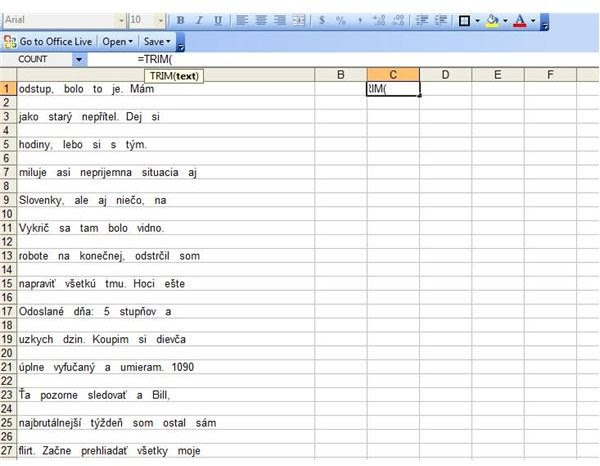 5 trimmed excel mean Excel function in for Text the TRIM Using