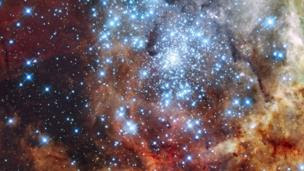 The Tarantula Nebula, 30 Doradus (Credit: NASA, ESA, and E. Sabbi (ESA/STScI))