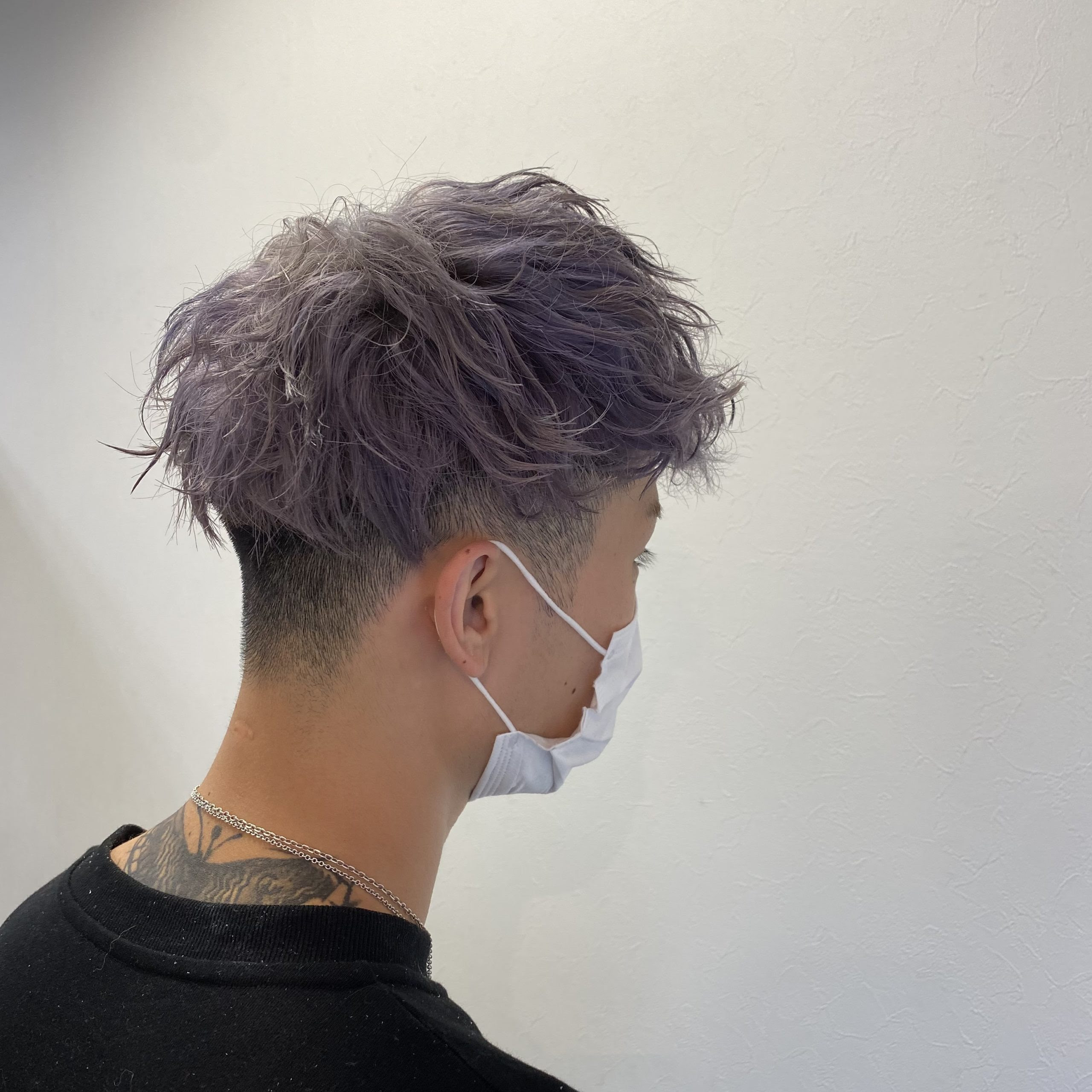 ダブルカラーで2度楽しめる パープルアッシュ Men S Hair Tomo