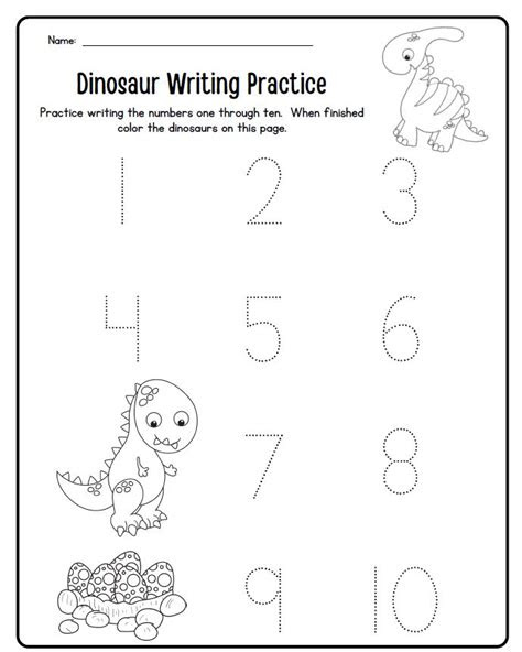  dinosaur worksheet kindergarten printable kindergarten worksheets