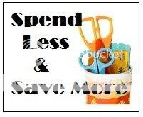 Spend Less and Save More Blog Button