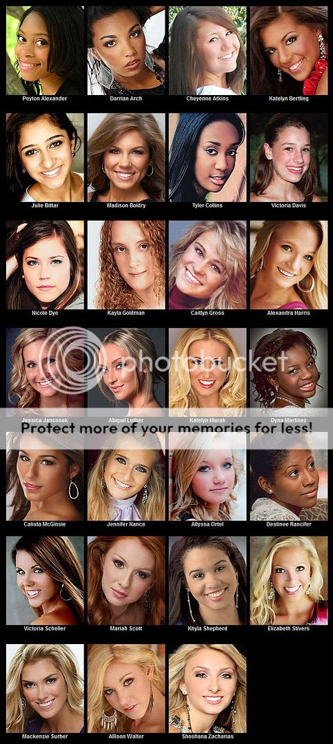 Miss Indiana Teen USA 2012 - Contestants