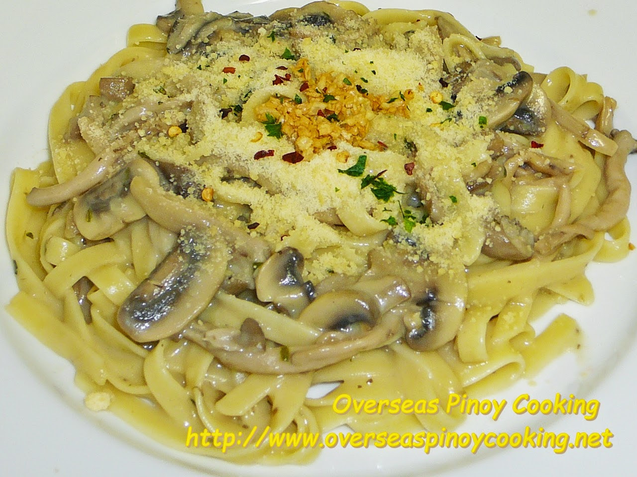 Fettuccine with Mushroom