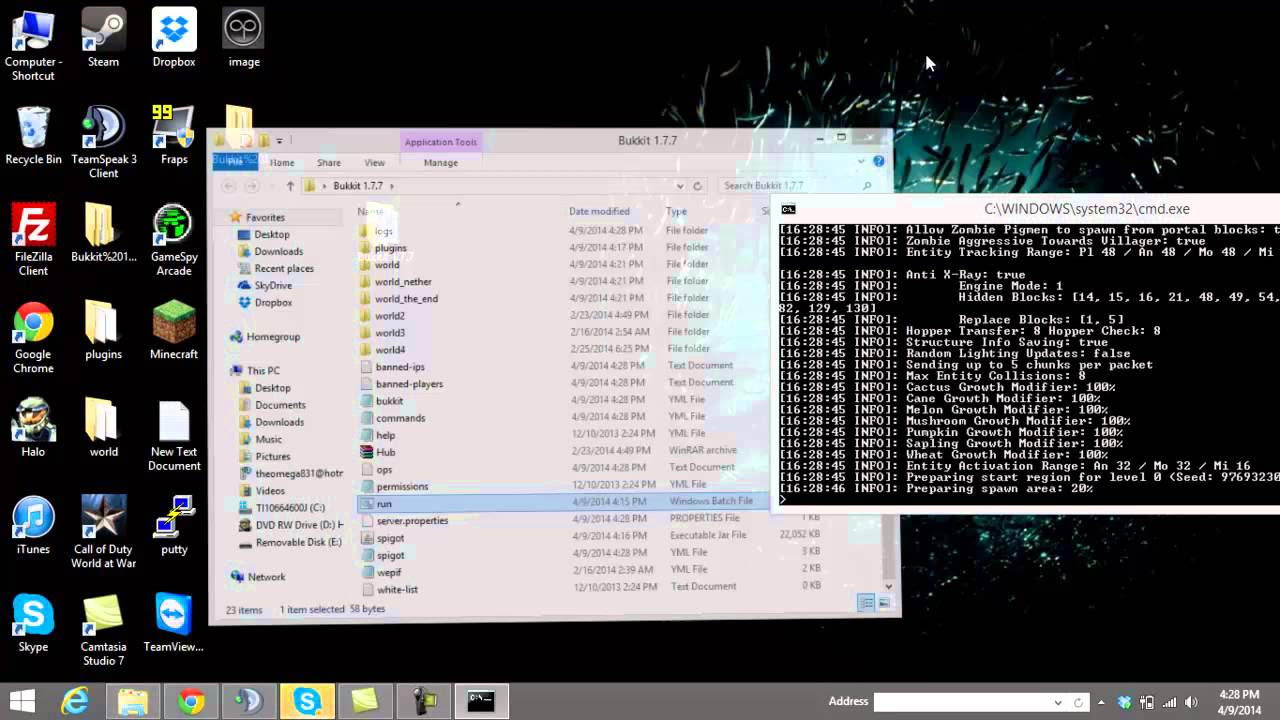 How to Make Minecraft 1.8.1 Bukkit Server - YouTube