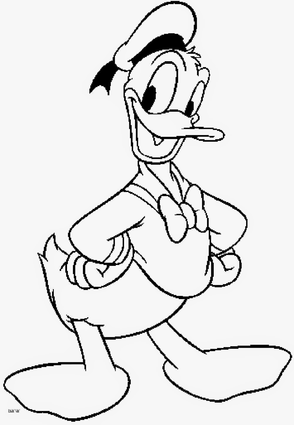 Donald duck coloring pages to download and print for free