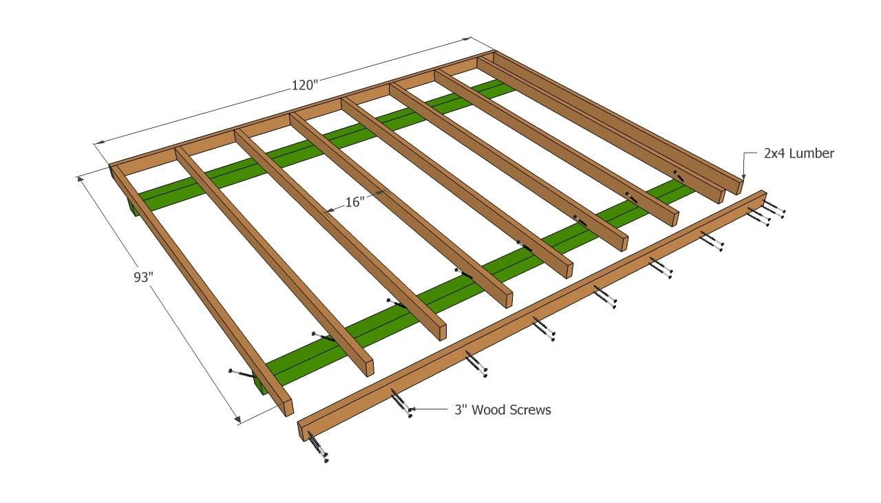 Build a Shed Floor Plan