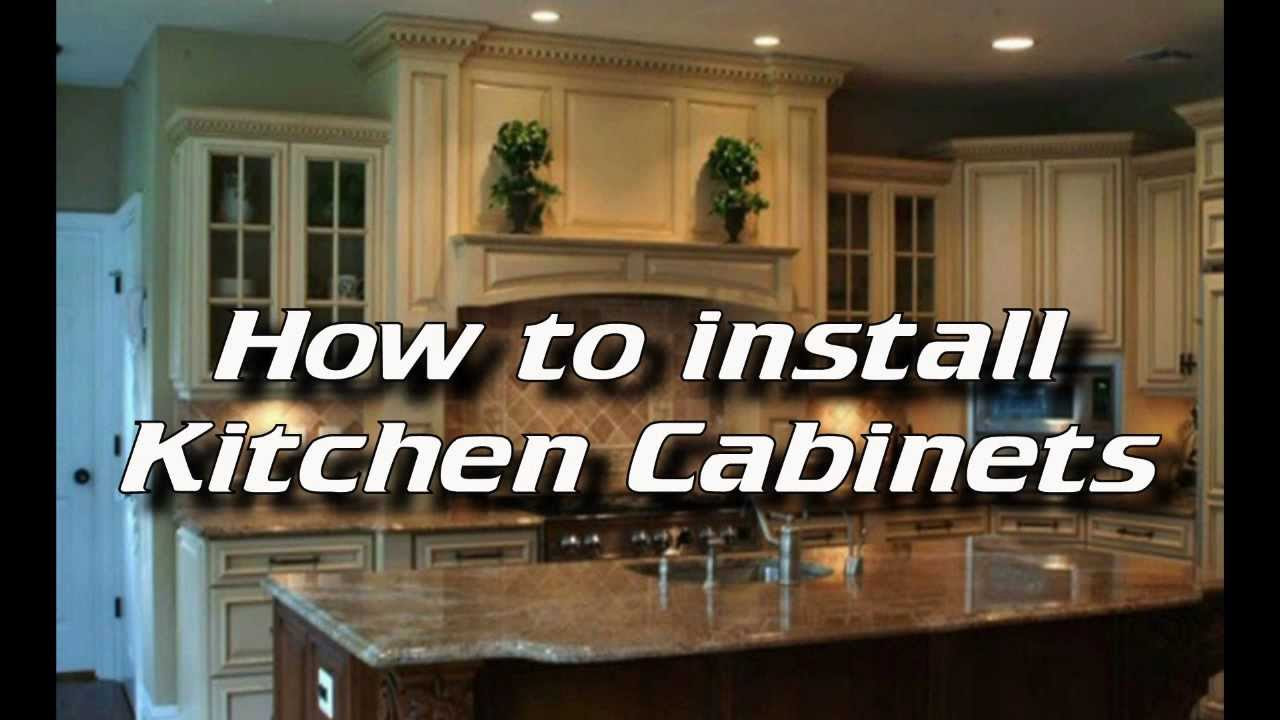 How To Install Kitchen Cabinets - Installing Kitchen ...