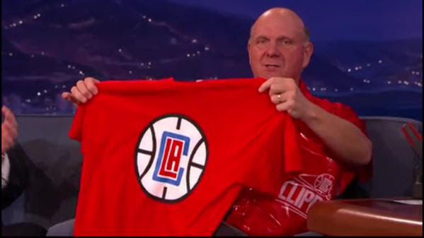 ... Ballmer reveals new Clippers logo, which looks like the NBA Live logo