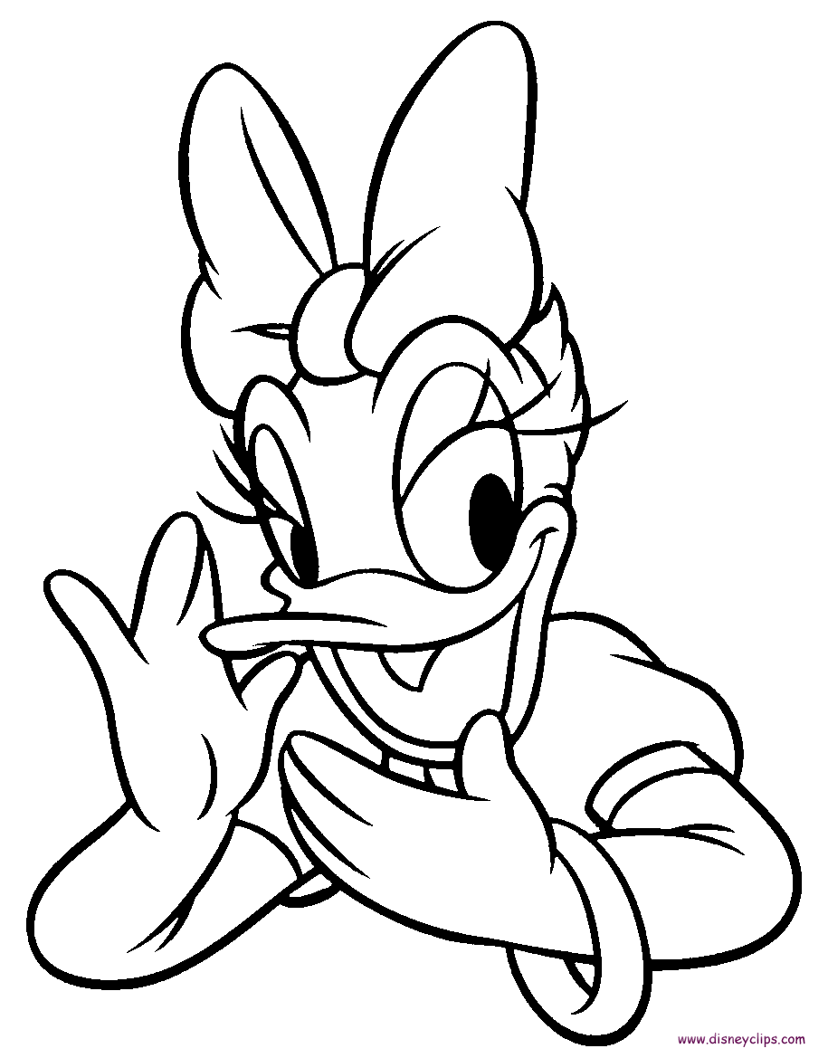 Daisy Duck Coloring Pages - Kidsuki