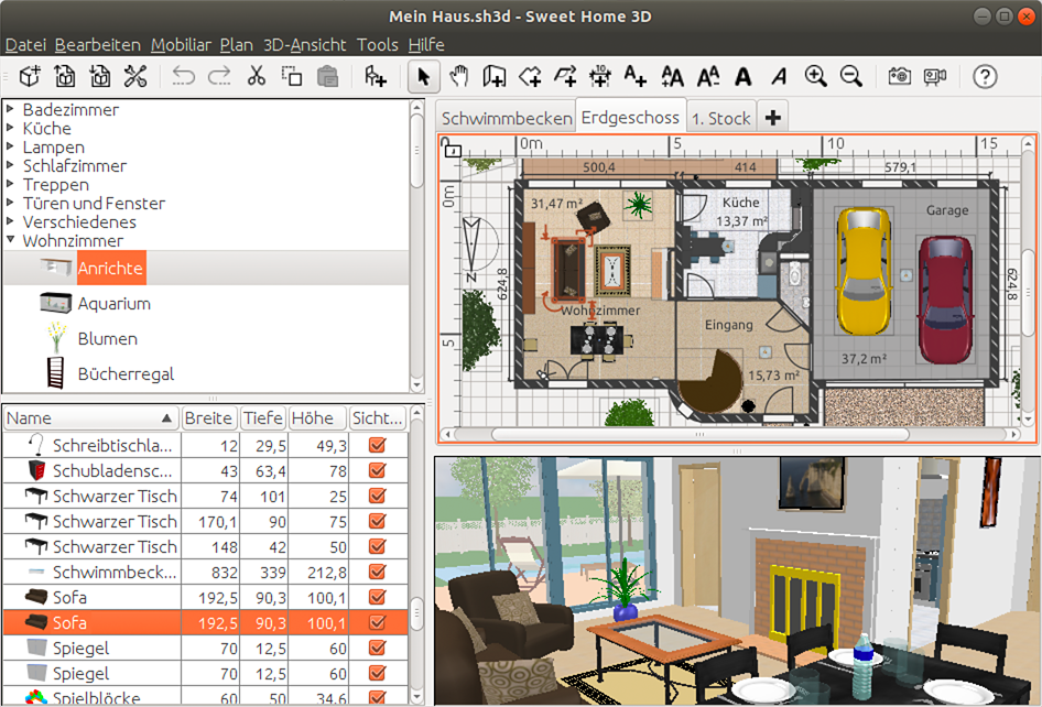 Sortie de Sweet Home 3D 4.0 : - LinuxgraphicLinuxgraphic