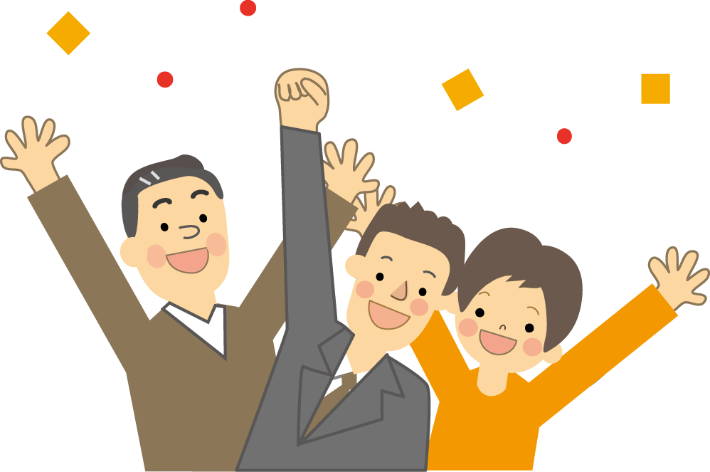 忘年会 新年会 お花見 宴会のイラスト 無料イラスト