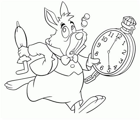 coloring pages disney alice  wonderland coloring home