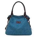 KISS GOLD (TM) Damen Nylon Umhängetasche Tragetasche 34 x14x26cm