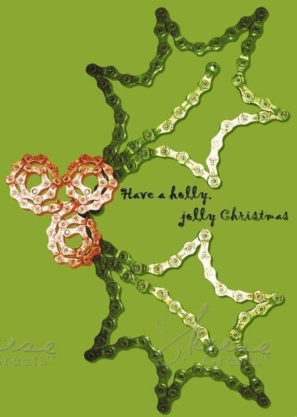 Jolly Holly - 10 Card Bicycle Chain Christmas Boxed Set
