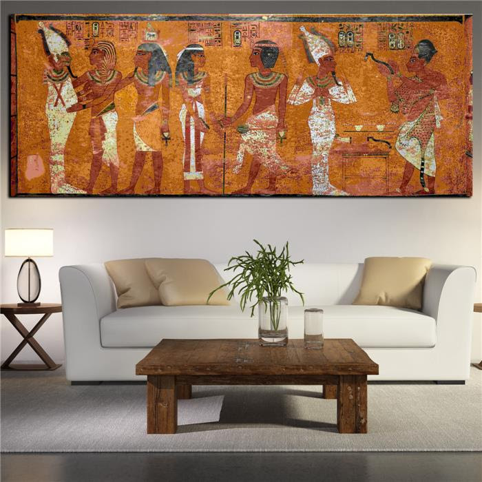 Egyptian Decor Canvas Painting Oil Painting Wall Pictures ...