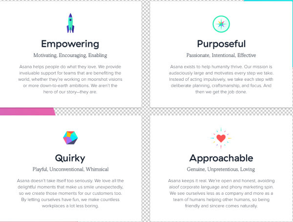Asana brand voice