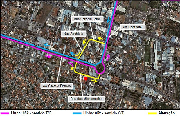 Linha 052 - Vera Cruz / Campinas / Centro (Foto: Divulgação/CMTC)