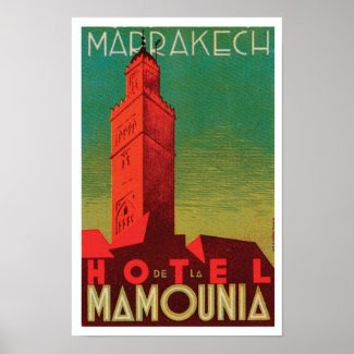 Hotel Mamounia Marrakech Poster