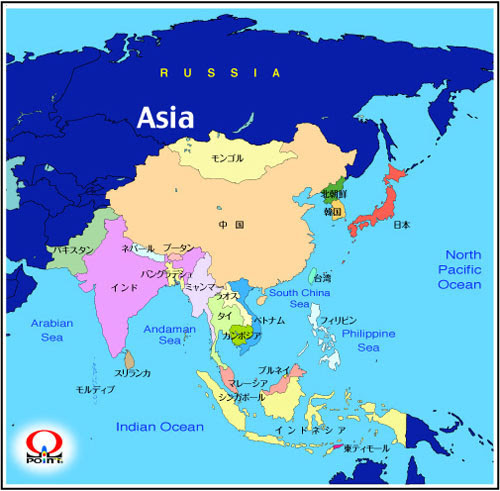 アジア地図