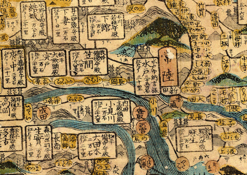 茨城県の旧街道と宿場町名など