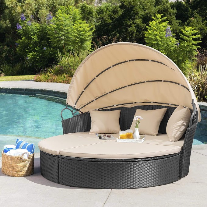Daybed With Canopy Outdoor - Athens Outdoor Canopy Daybed in White Wash with Ottomans ... : We did a lot of research and consider every important factor to create this top 10 outdoor.