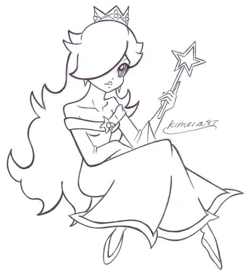 Free Coloring Pages To Print Of Rosalina From Mario ...