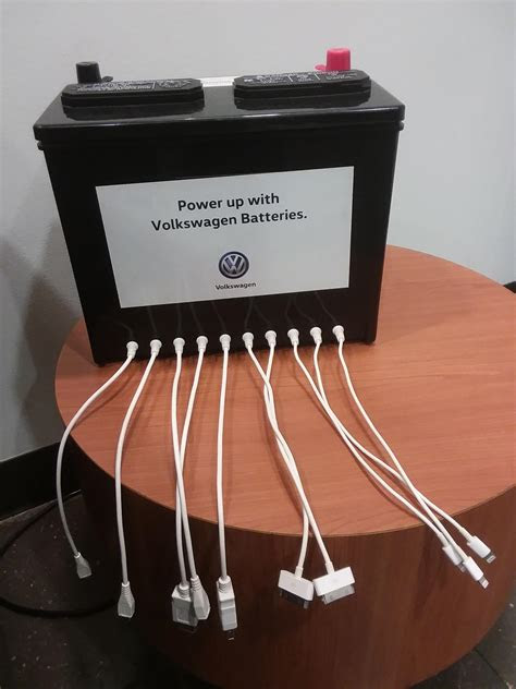 $100 off at amazon we may earn a commissi. This phone charging station at a car dealership is a car