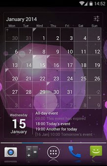 Calendar Widget – Month+Agenda