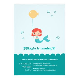 Mermaid Birthday Invitation