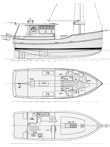 Little Island Trader 30 - Power Cruiser/Trawler - Boat ...