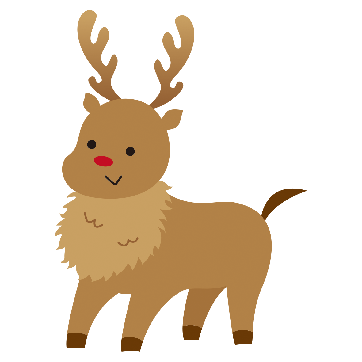 無料印刷可能クリスマス トナカイ イラスト 白黒 ディズニー画像