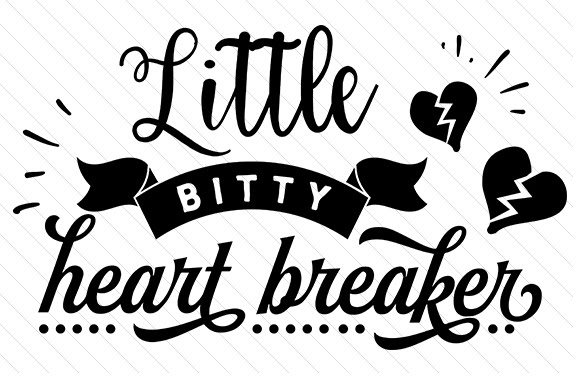 Download Download Little Bitty Heart Breaker SVG File Cricut Explore, Silhouette and other cutting machines.