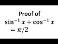 [最も人気のある！] sin^-1x cos^-1x=π/2 240983-0.714160529